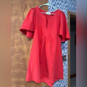 Vibrant Red Mini Dress